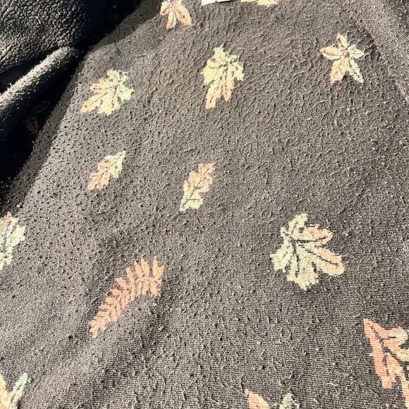 Vintage 90s Tradition Country Collection Sears Autumn Fall Leaves Zip Up Fleece - Picture 6 of 6